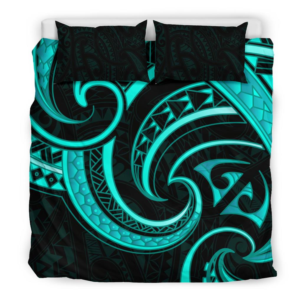 new-zealand-maori-mangopare-bedding-set-polynesian-turquoise