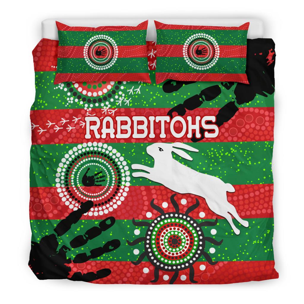 south-sydney-rabbitohs-indigenous-bedding-set-country-style-no-1