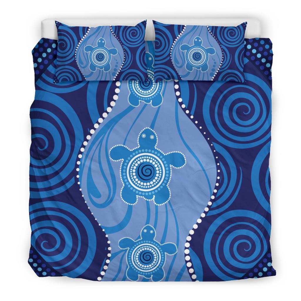 aboriginal-bedding-set-aboriginal-dot-art-painting-with-turtle