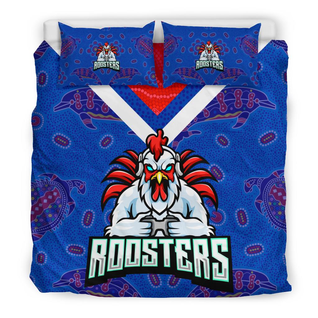sydney-roosters-indigenous-bedding-set-prairie-style-no-1