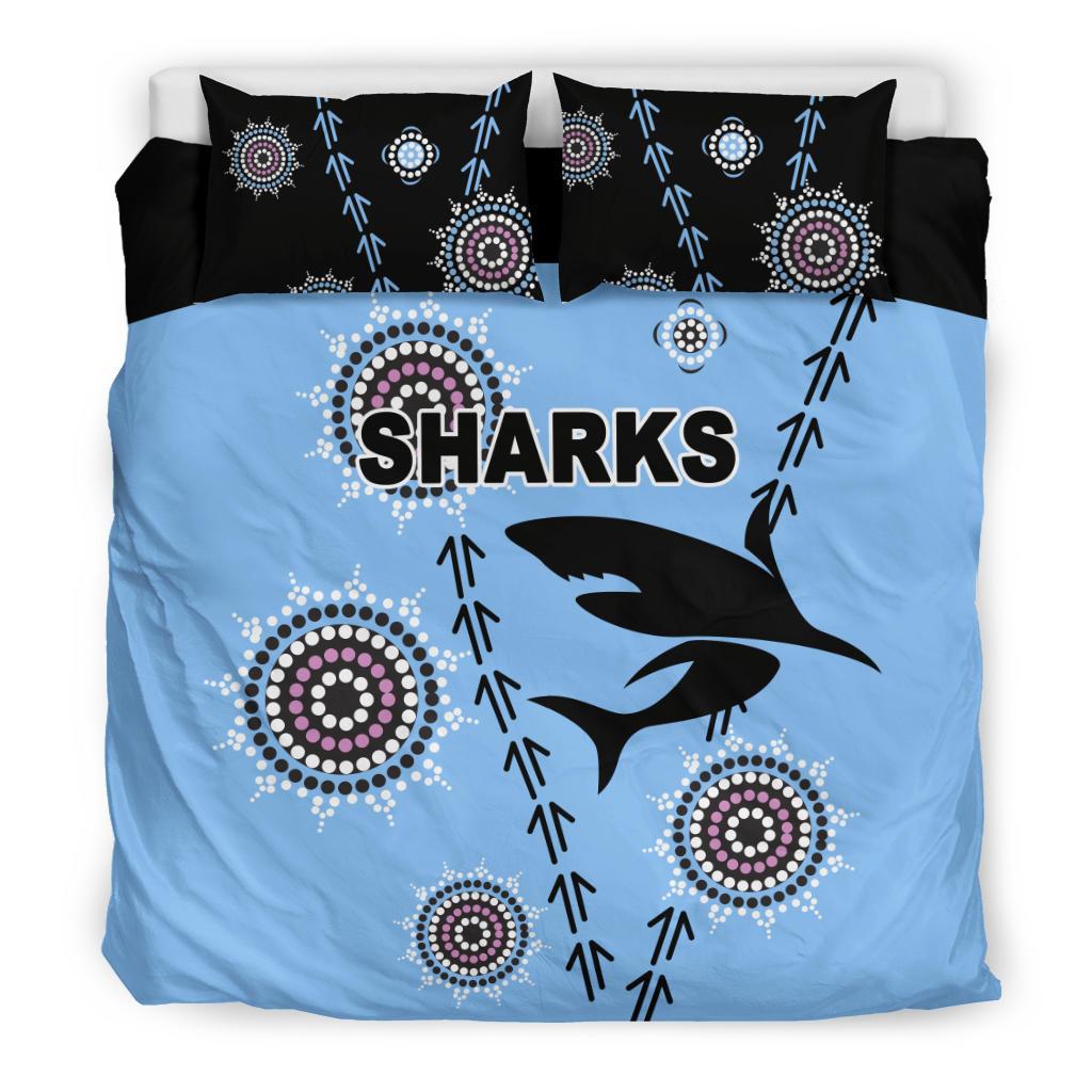 cronulla-bedding-set-sharks-simple-indigenous-blue