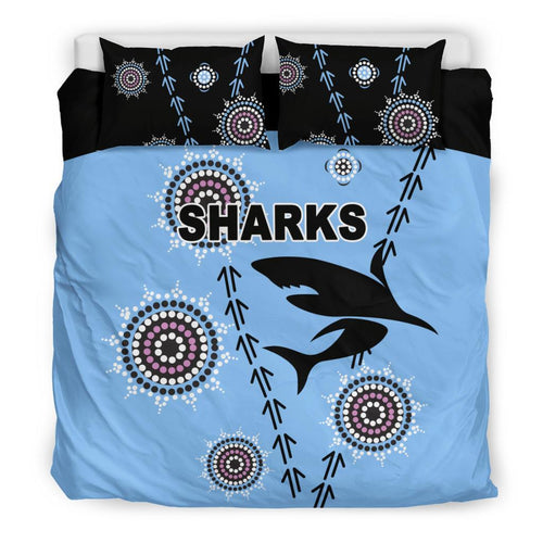 cronulla-bedding-set-sharks-simple-indigenous-blue