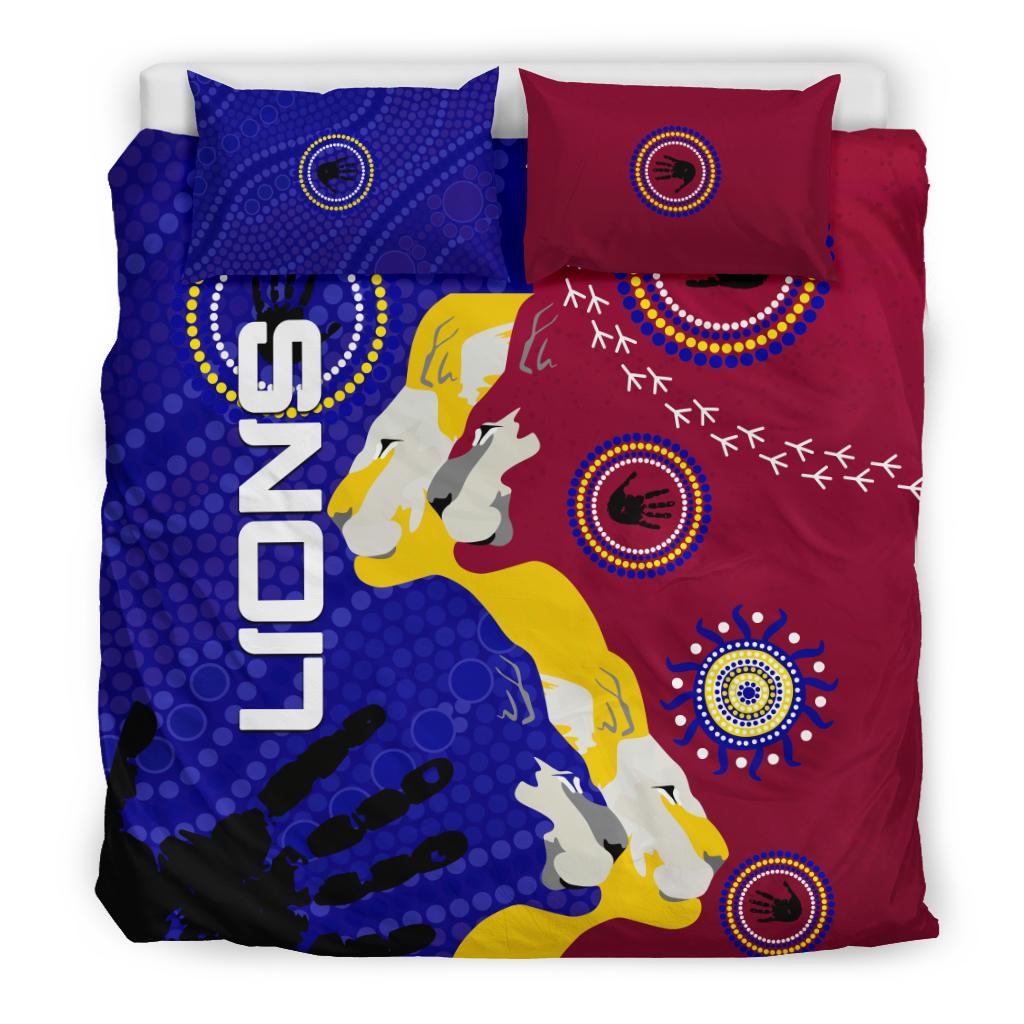 naidoc-brisbane-lions-bedding-set-indigenous-style