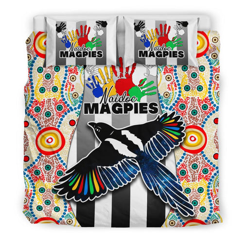 magpies-naidoc-week-bedding-set-collingwood-modern-style