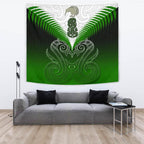 maori-manaia-new-zealand-tapestry-green