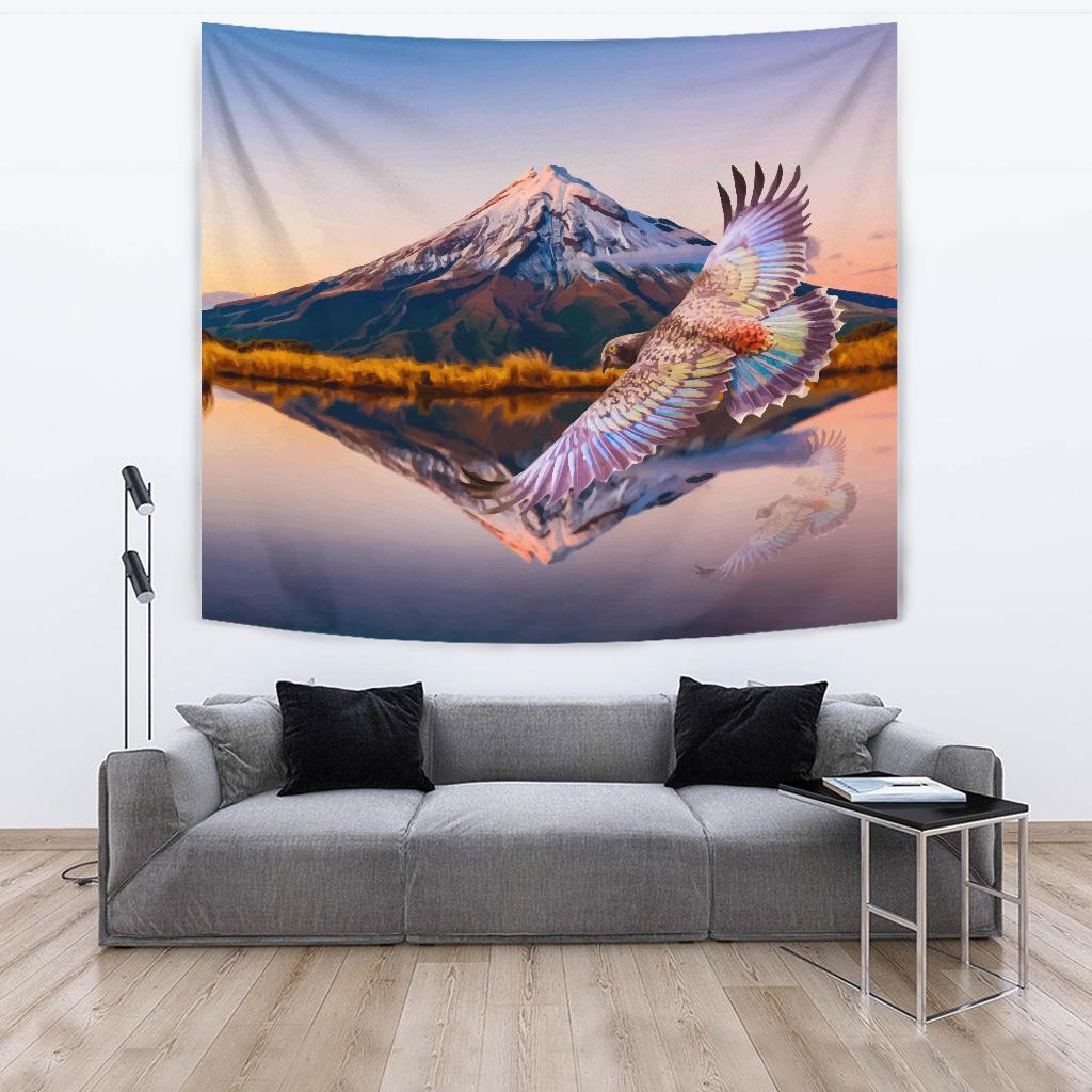 new-zealand-kea-bird-mount-taranaki-tapestry