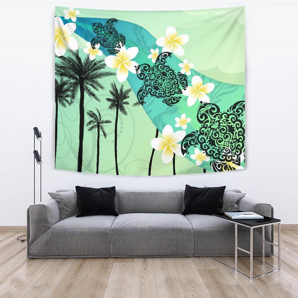 plumeria-sea-turtle-tapestry