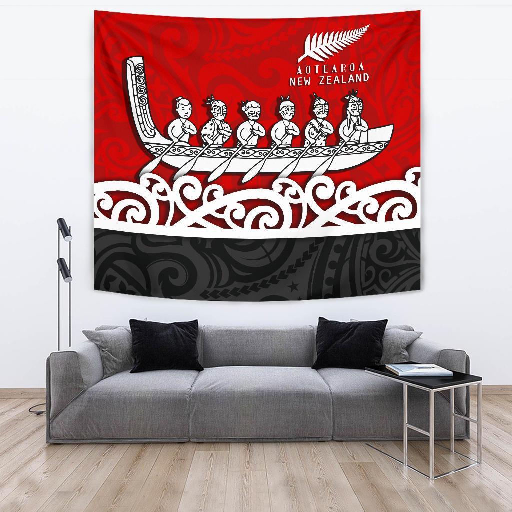 new-zealand-tapestry-maori-waka