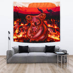 aboriginal-tapestry-koala-bushfire-pray-for-australia