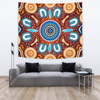 aboriginal-tapestry-indigenous-circle-dot-painting-ver02