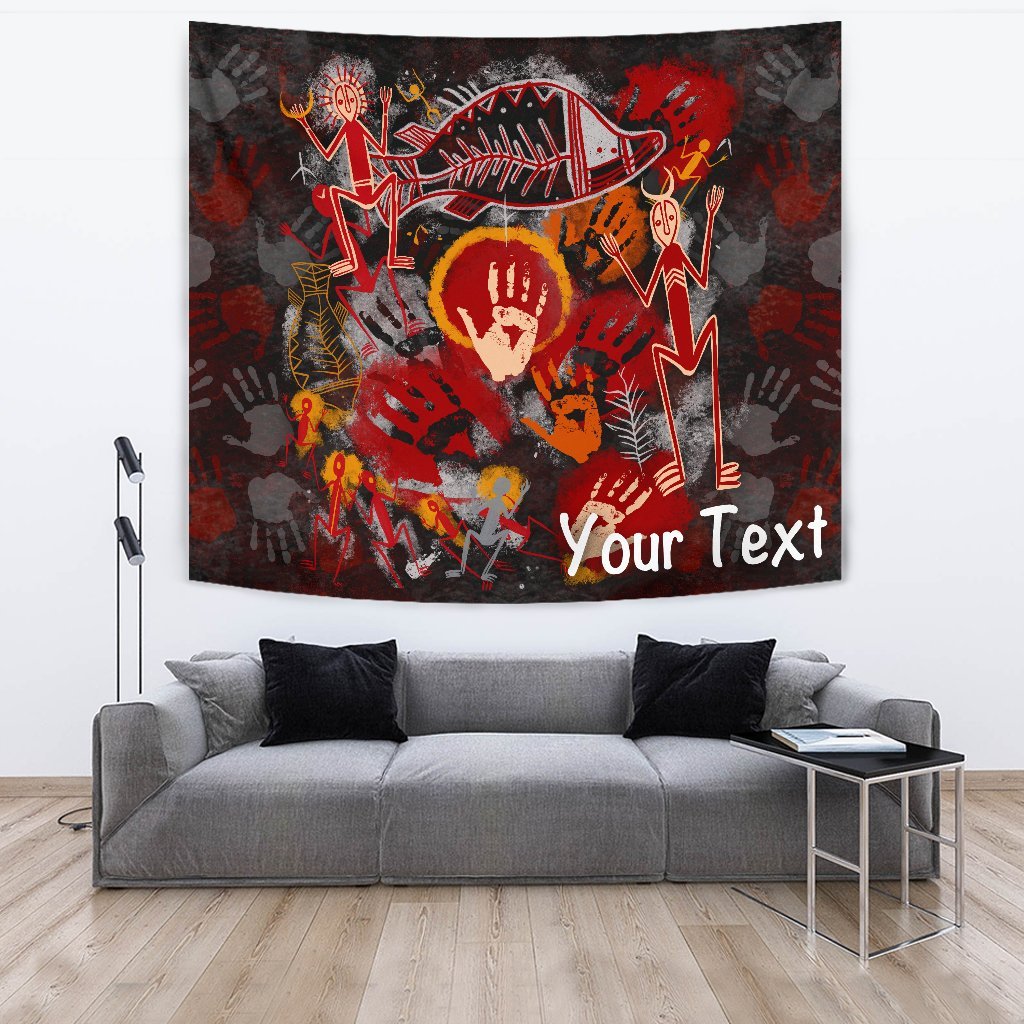 custom-aboriginal-tapestry-indigenous-fish-hand-art