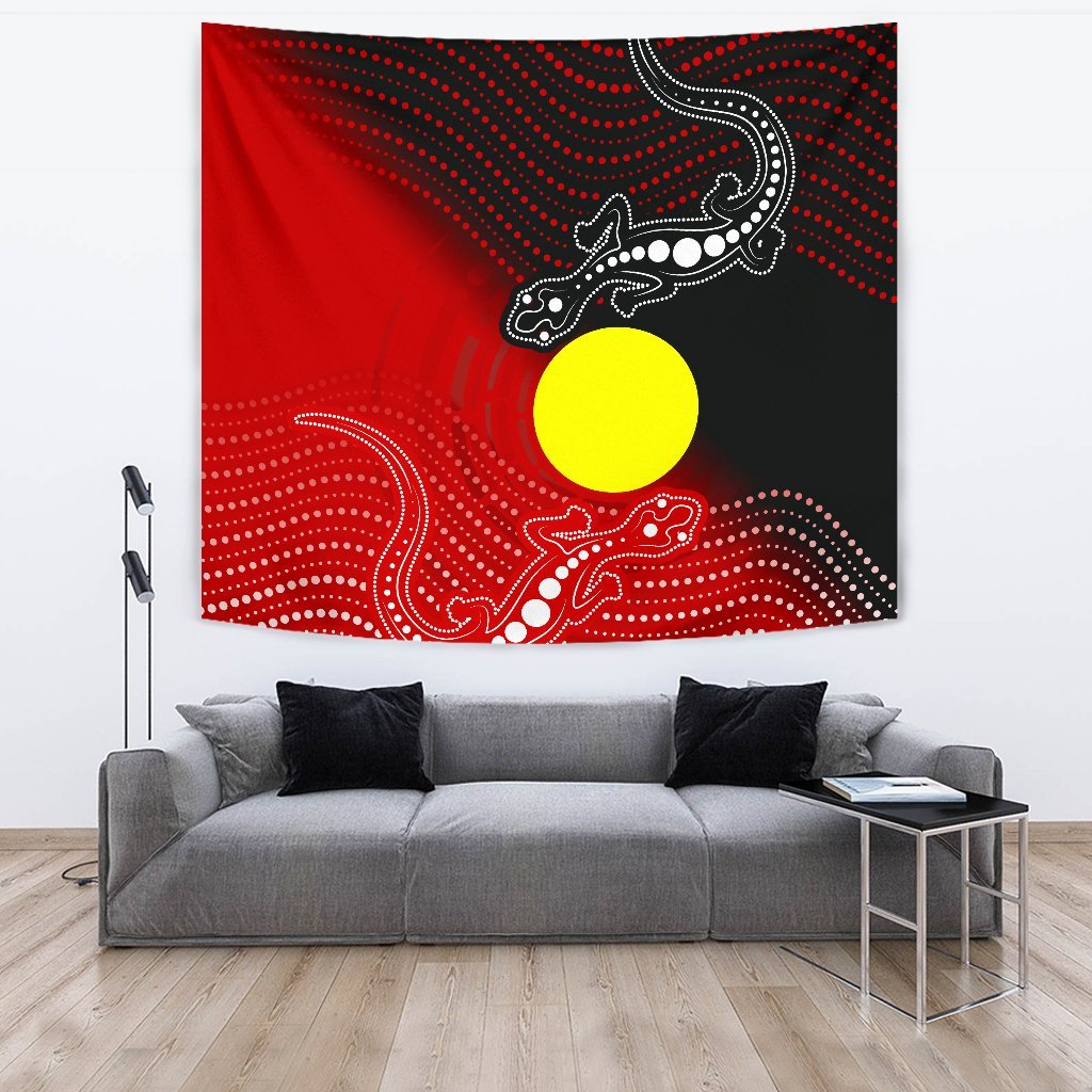 aboriginal-tapestry-two-indigenous-lizard