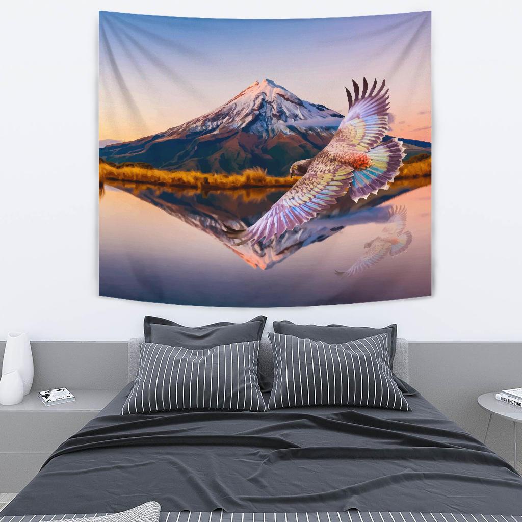 new-zealand-kea-bird-mount-taranaki-tapestry