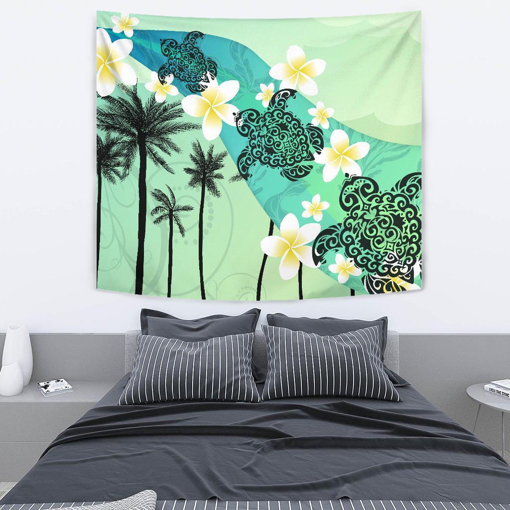 plumeria-sea-turtle-tapestry