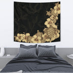 hibiscus-plumeria-golden-turtle-tapestry