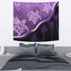 purple-turtle-hibiscus-tapestry