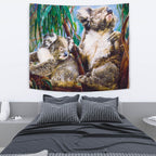 aboriginal-tapestry-koala-and-joey-rug-3d-art