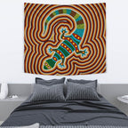 aboriginal-tapestry-lizard-dot-painting-patterns