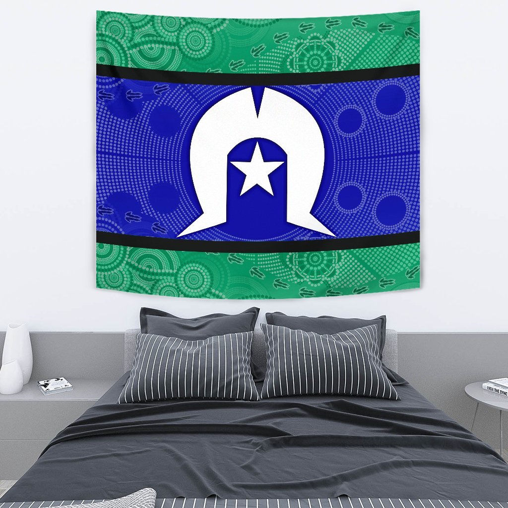 aboriginal-tapestry-torres-strait-islands-flag-with-aboriginal-patterns