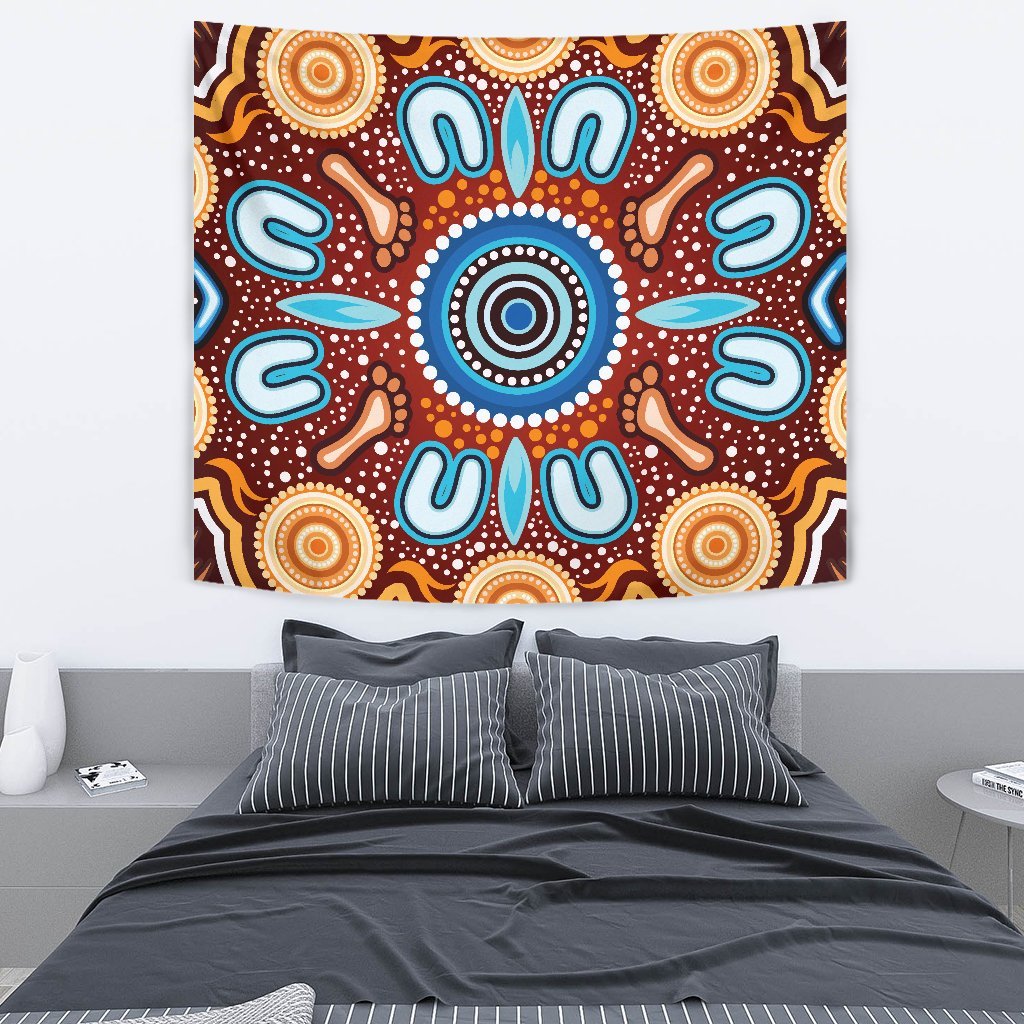 aboriginal-tapestry-indigenous-circle-dot-painting-ver02