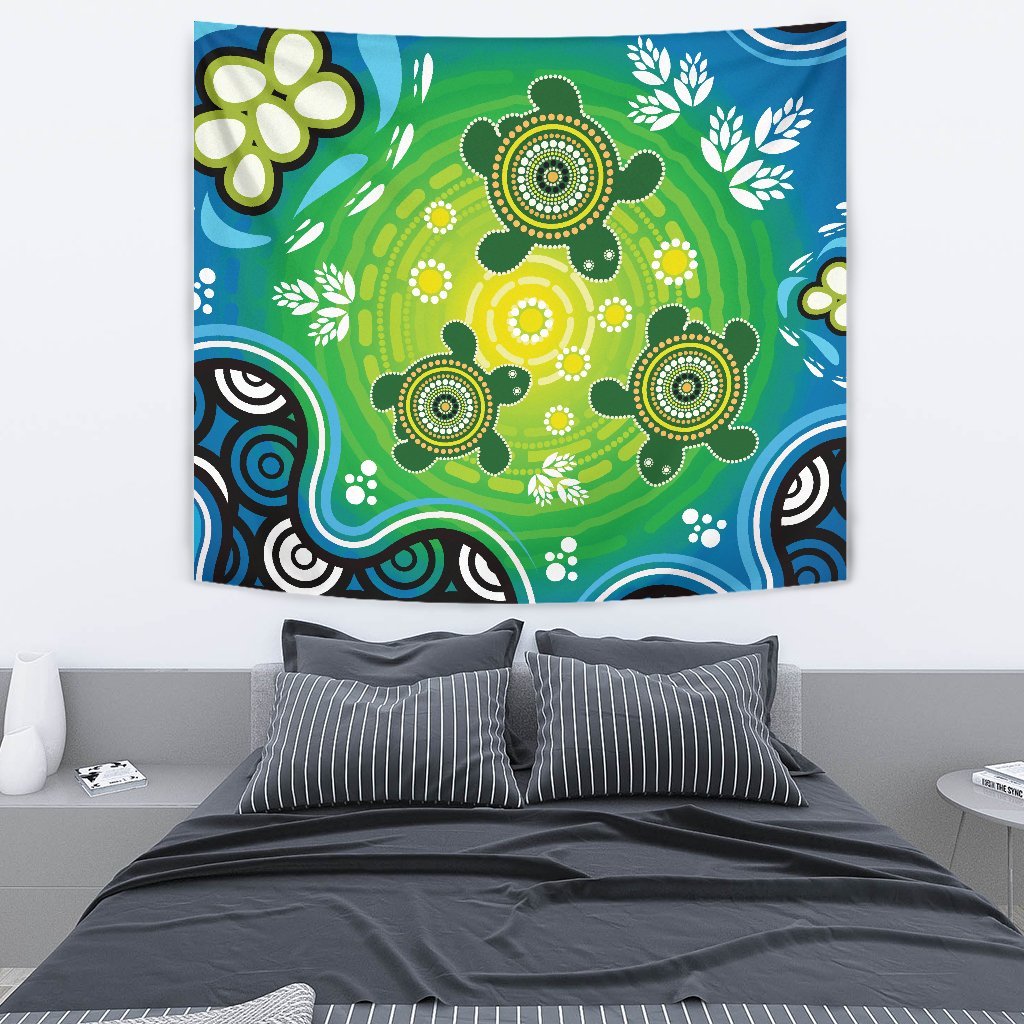 aboriginal-tapestry-indigenous-green-turtle