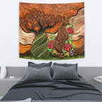 aboriginal-tapestry-kangaroo-with-indigenous-tree