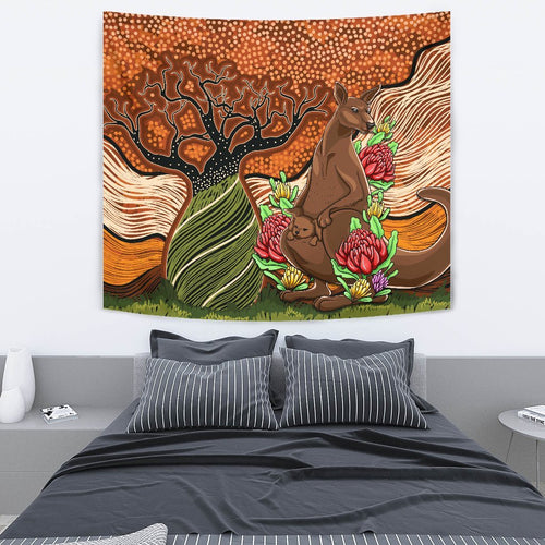aboriginal-tapestry-kangaroo-with-indigenous-tree