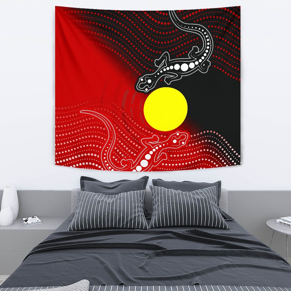 aboriginal-tapestry-two-indigenous-lizard