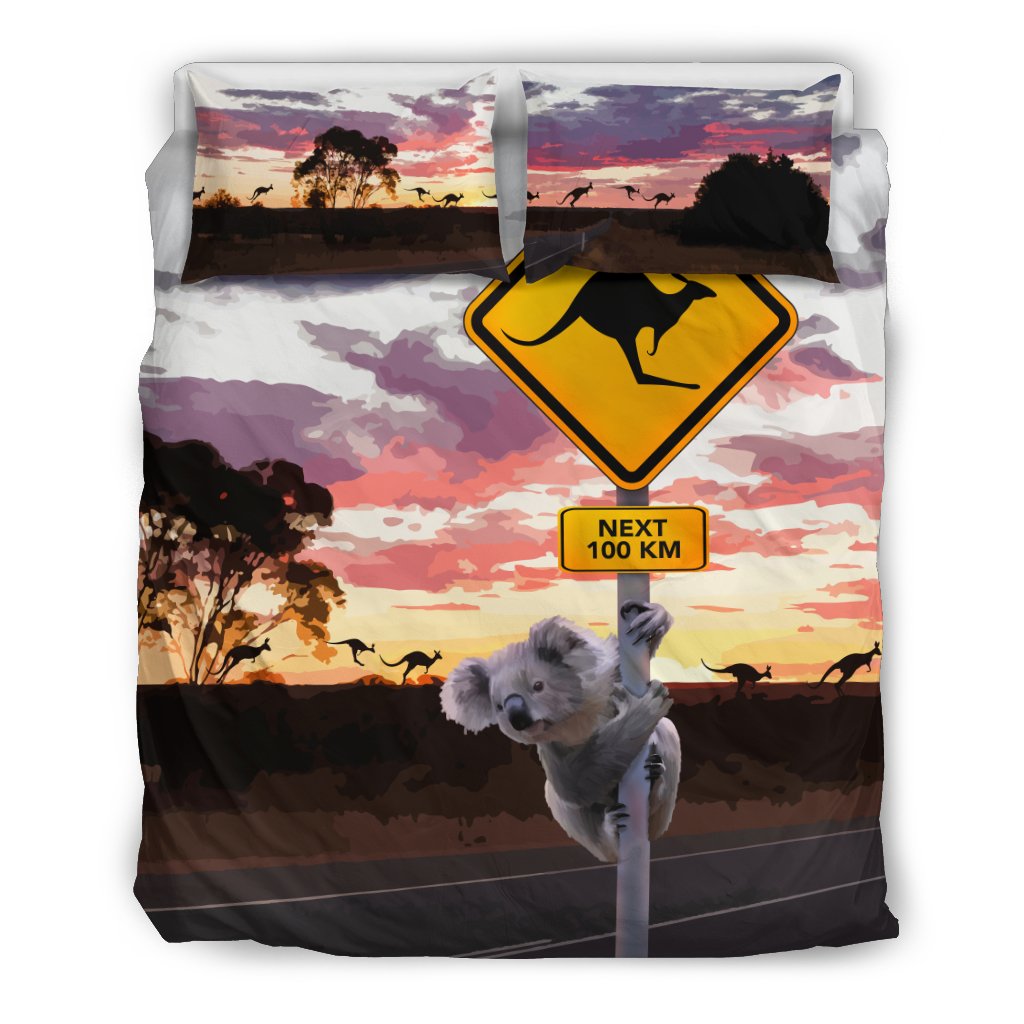 bedding-sets-koala-bed-kangaroo-sign-sunset-landscape-art-sets