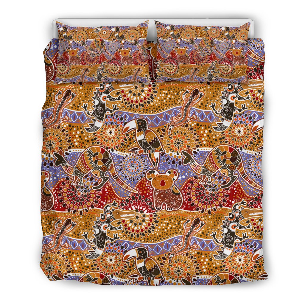 aboriginal-bedding-sets-kangaroo-kookaburra-koala-patterns-ver02