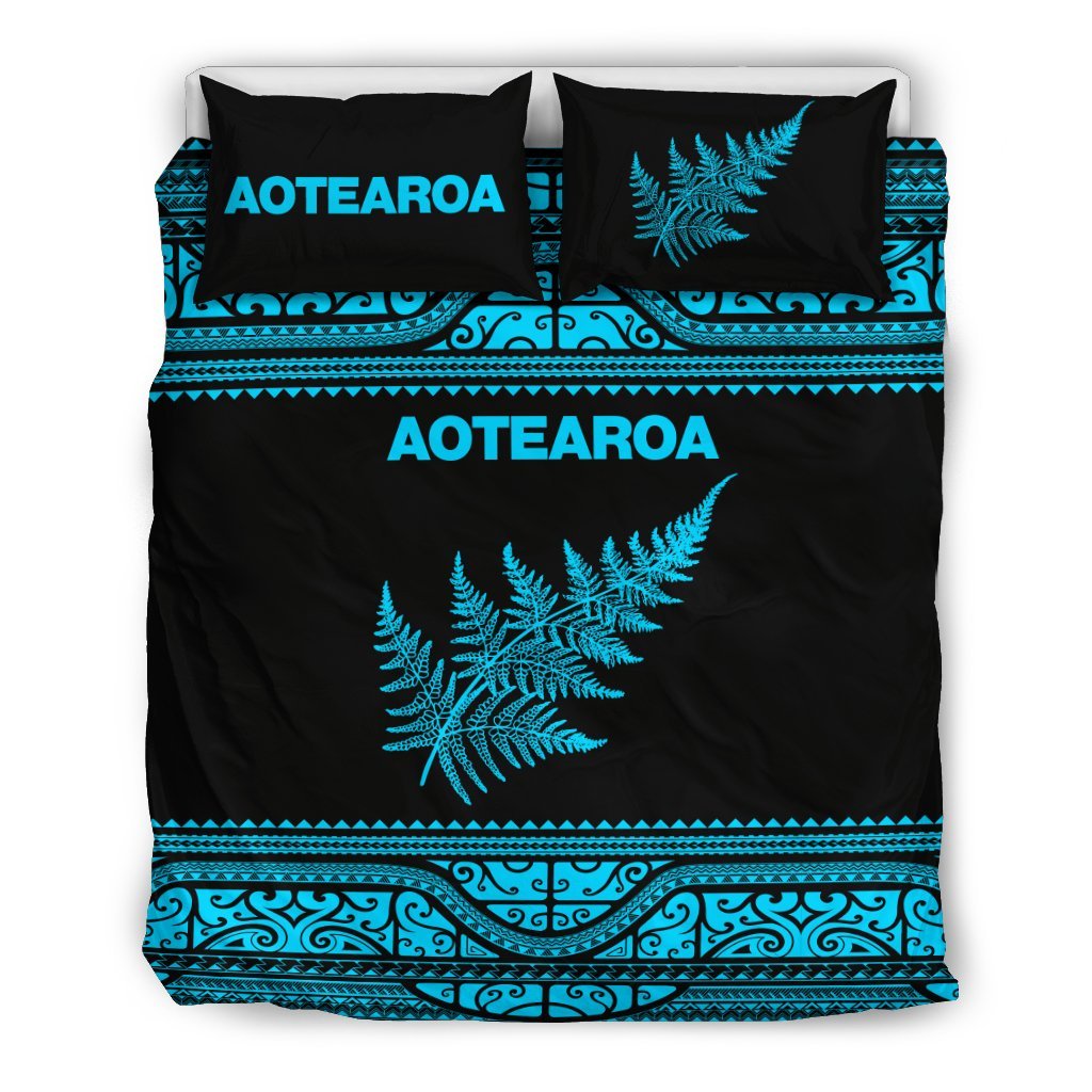 aotearoa-new-zealand-maori-bedding-set-silver-fern-blue