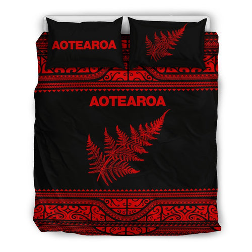 aotearoa-new-zealand-maori-bedding-set-silver-fern-red