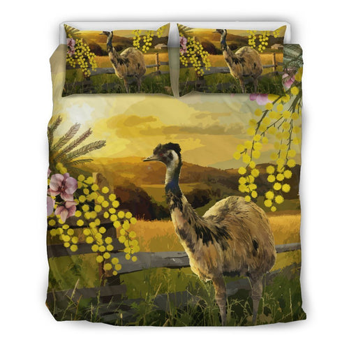bedding-sets-emus-bed-golden-wattle-flower-landscape-art-sets