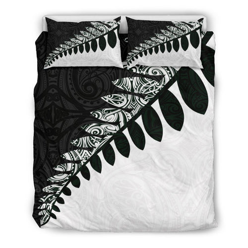 new-zealand-silver-fern-bedding-set-black-white