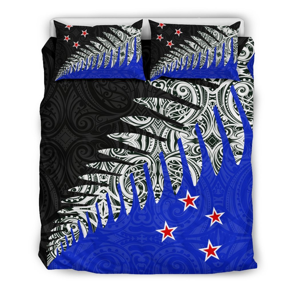 new-zealand-silver-fern-bedding-set-blue