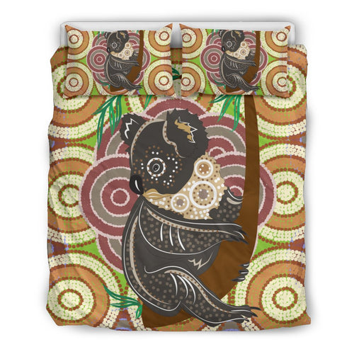 aboriginal-bedding-sets-koala-patterns-circle-dot-painting