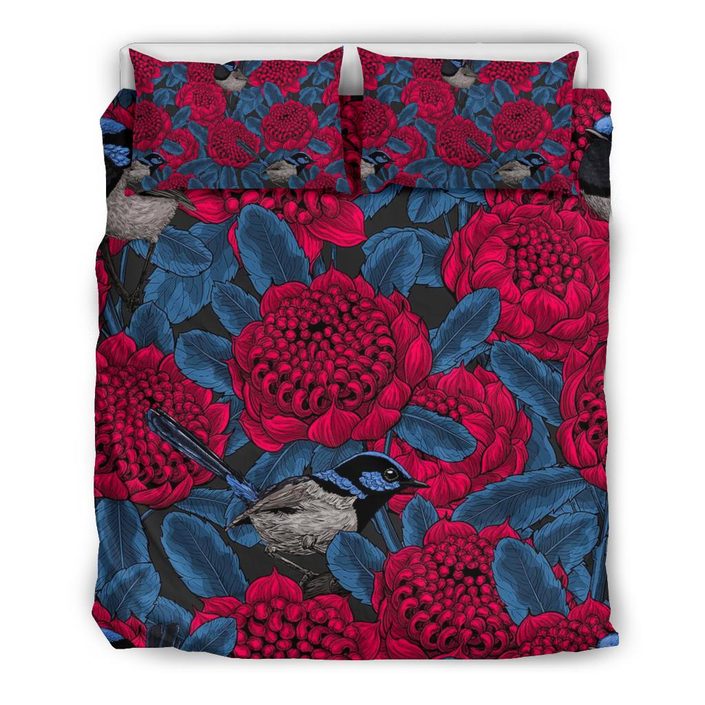 bedding-sets-kookaburra-bed-waratah-drawing-painting-sets