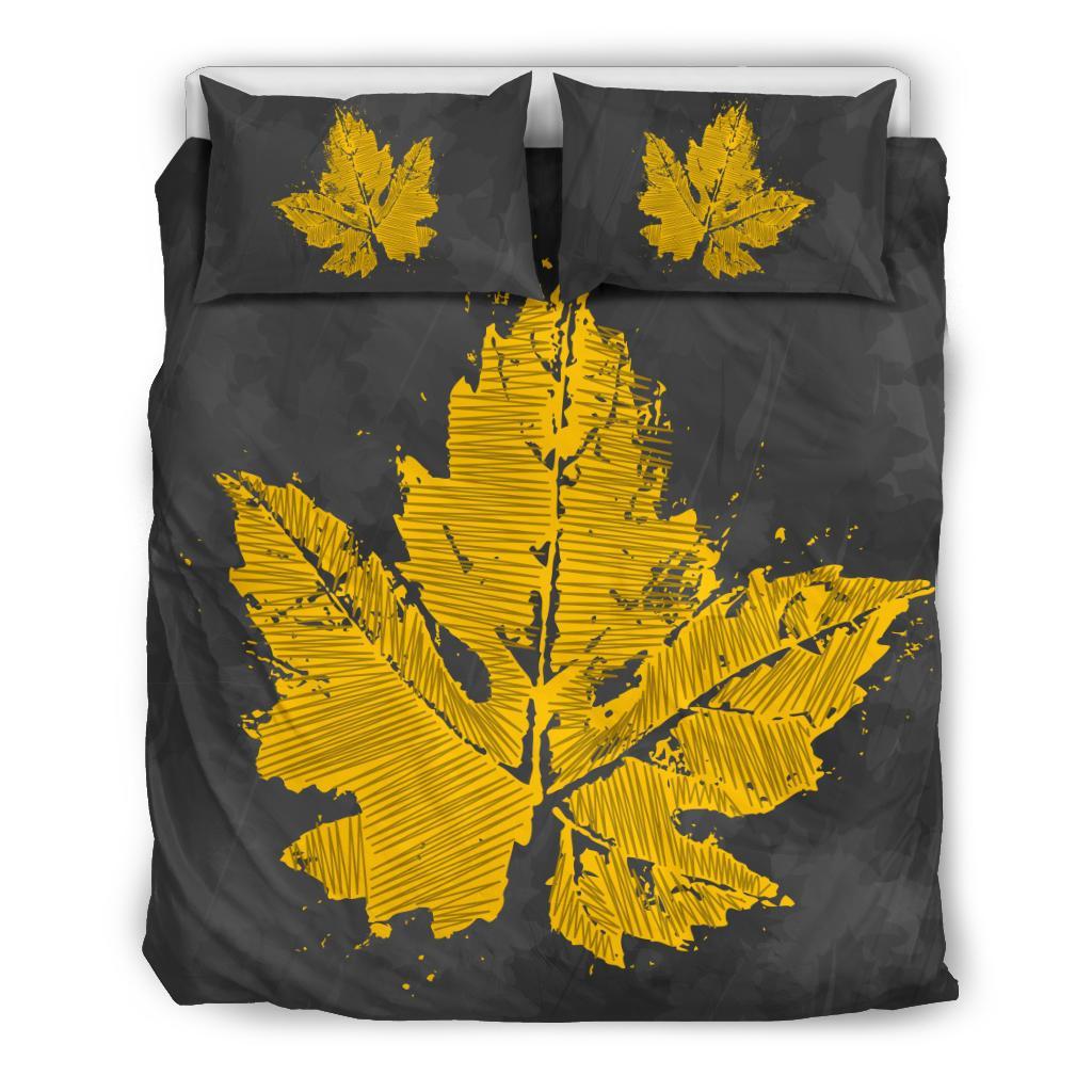 canada-bedding-set-grunge-maple-leaf-duvet-cover-grey