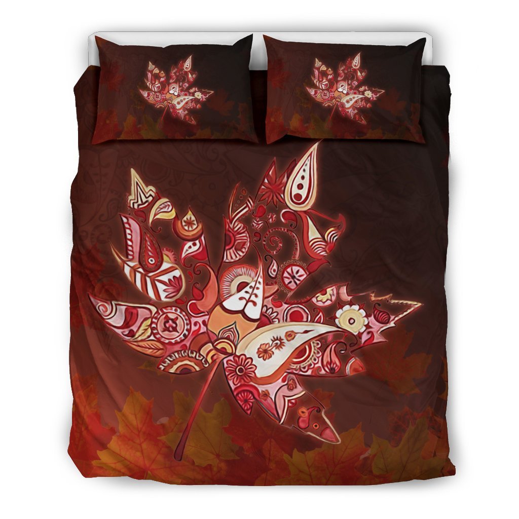 canada-maple-leaf-abstract-bedding-set
