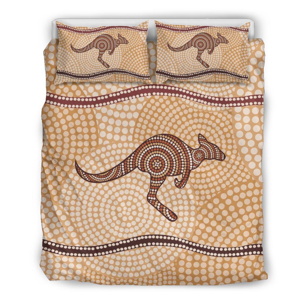 aboriginal-bedding-sets-kangaroo-dot-painting-circle-art