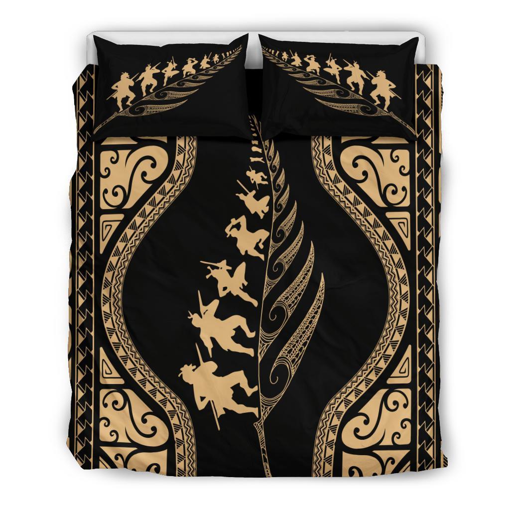 new-zealand-haka-fern-bedding-set-gold