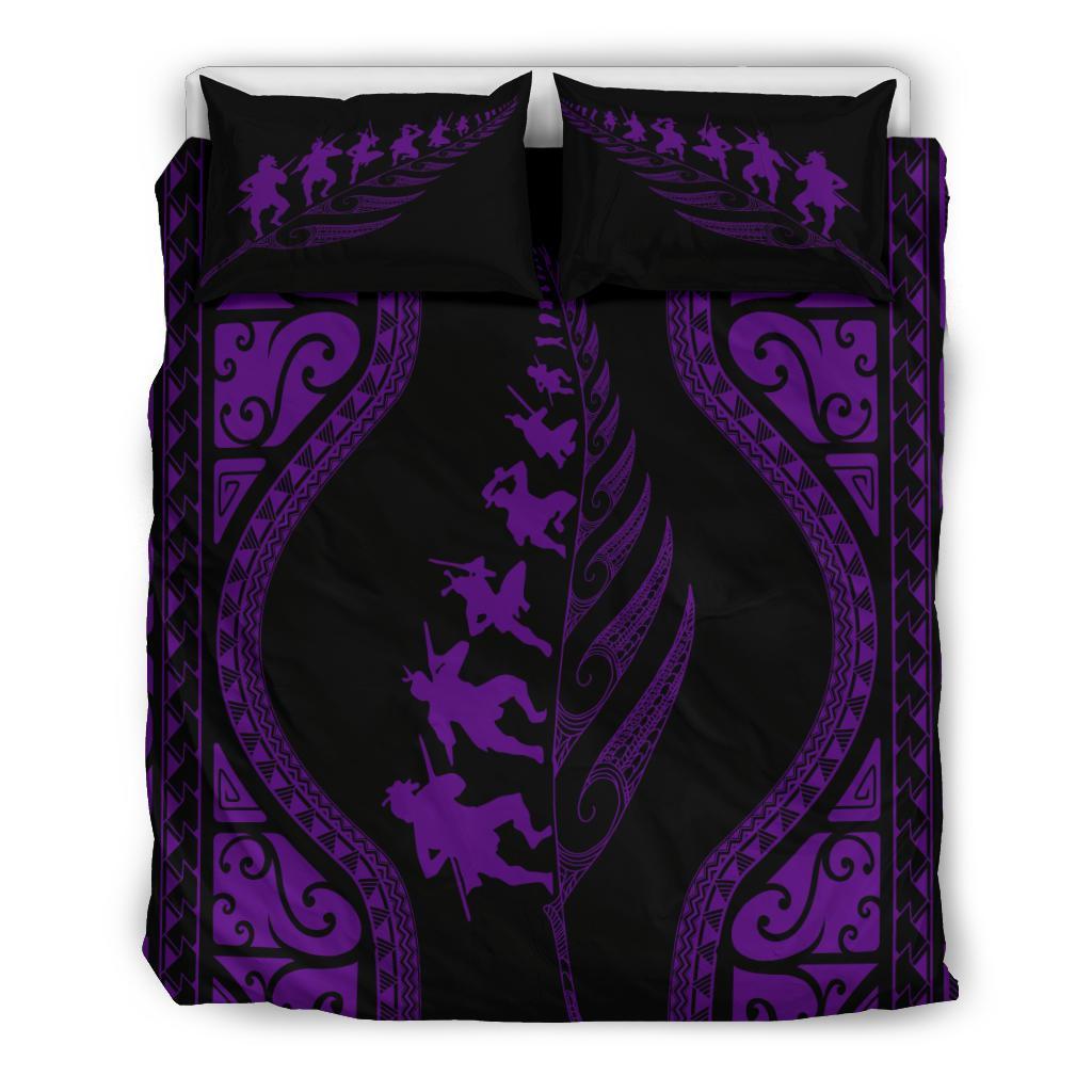 new-zealand-haka-fern-bedding-set-violet
