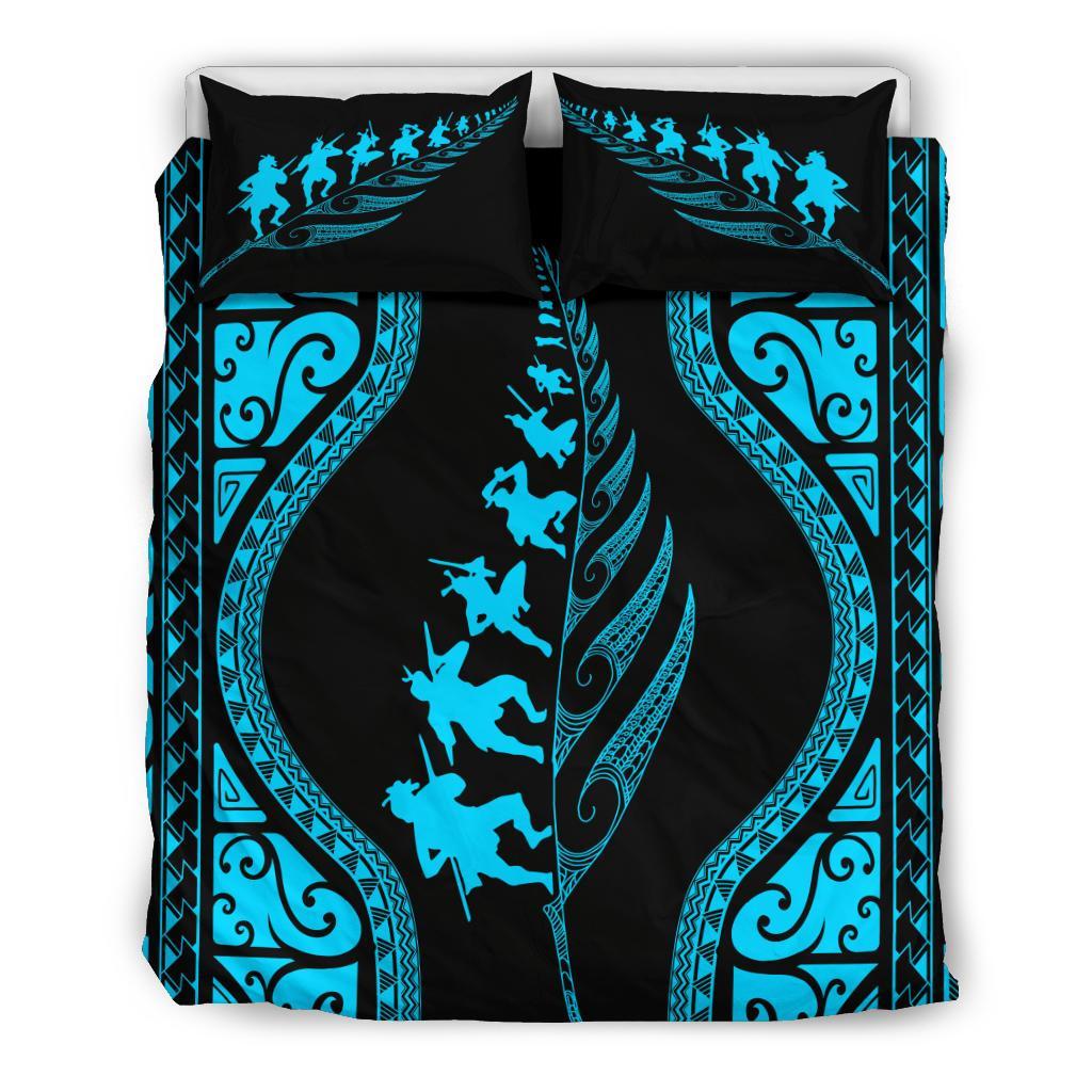 new-zealand-haka-fern-bedding-set-blue