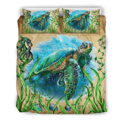new-zealand-bedding-set-turtle-manaia-maori-vintage