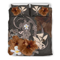 kanaka-maoli-hawaii-bedding-set-hibiscus-turtle-tribal-brown