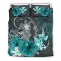 kanaka-maoli-hawaii-bedding-set-hibiscus-turtle-tribal-turquoise