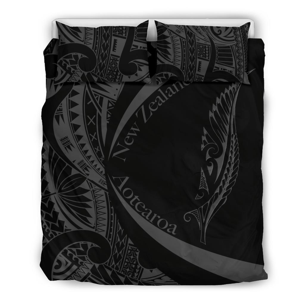 new-zealand-silver-fern-bedding-set-maori-tattoo-circle-style