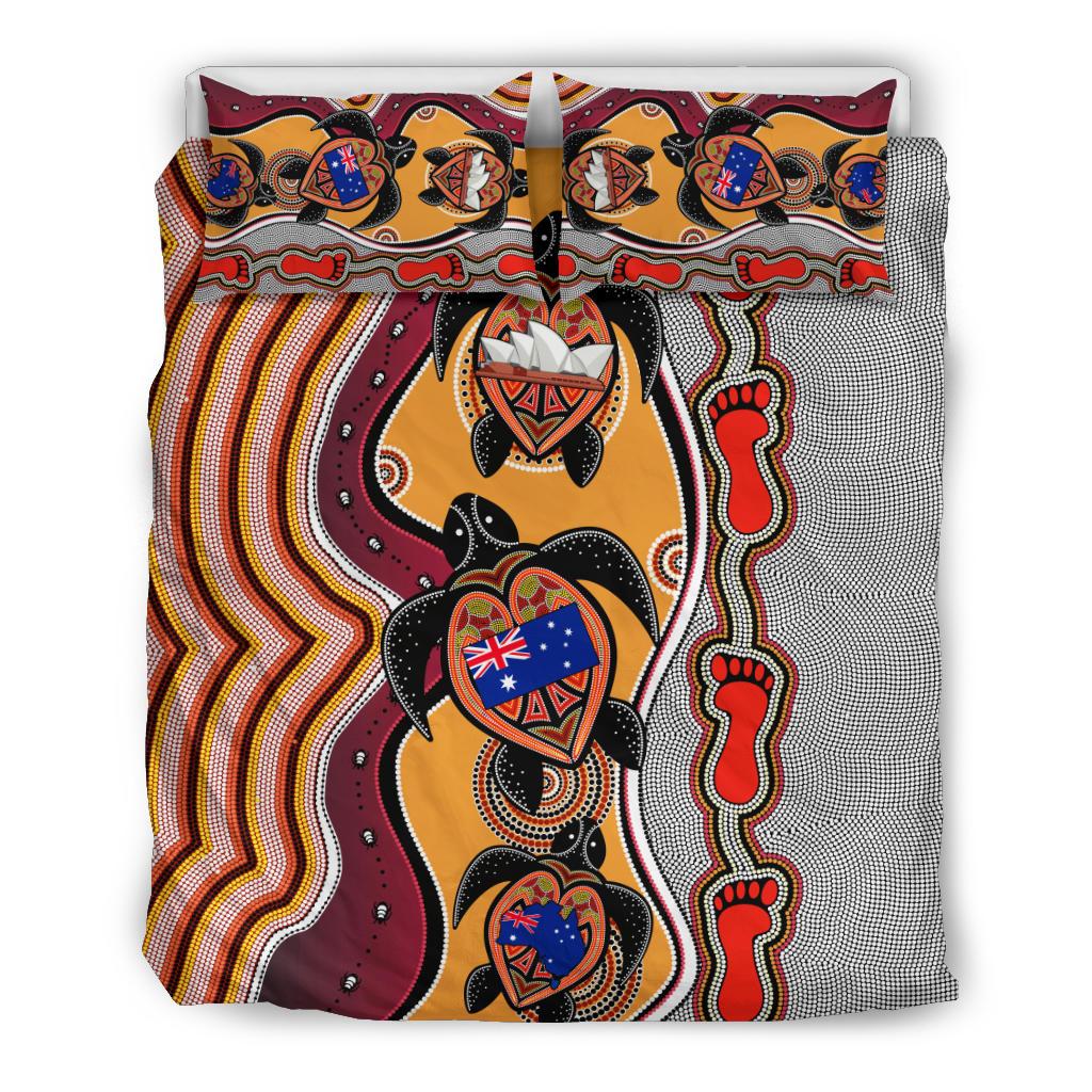 aboriginal-bedding-set-turtle-australia-flag-footprint-sydney-opera
