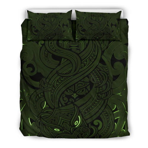 new-zealand-bedding-set-maori-gods-tumatauenga-god-of-war-green