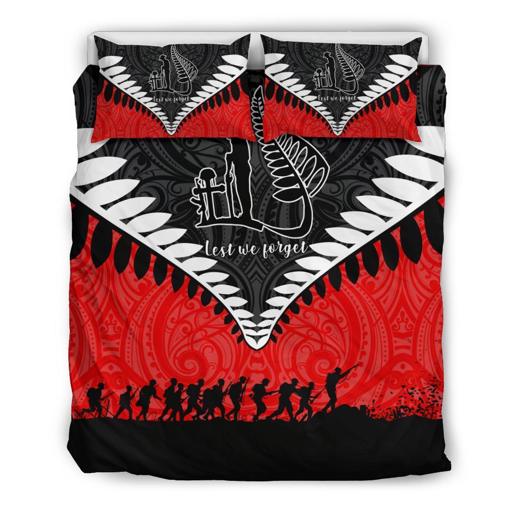 new-zealand-anzac-bedding-set-lest-we-forget-silver-fern-duvet-cover-and-pillow-case-red